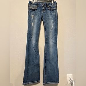 Miss Me Denim Bootcut Jeans. Size 28 Long Length